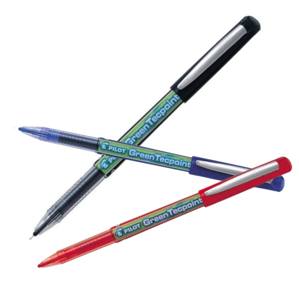 Pilot BeGreen® Green Tecpoint 0.5 Needlepoint Pen in BLACK BLUE or